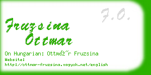 fruzsina ottmar business card